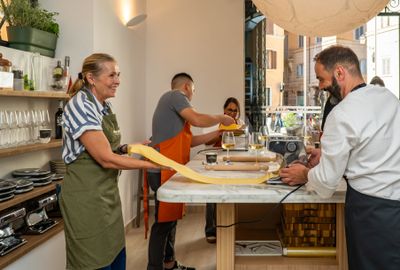 Farmer's Market Tour & Authentic Pasta-Making Experience with Fine Italian Wine