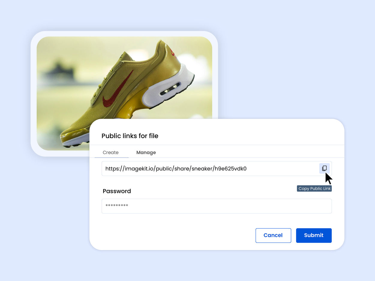 Secure public links