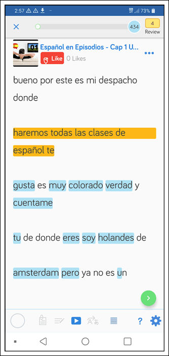  Aprende inglés en la aplicatión LingQ
