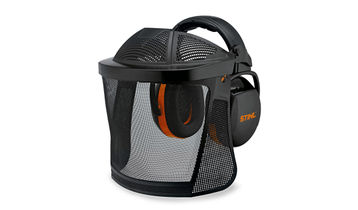 STIHL Muffs with a Nylon Mesh Visor