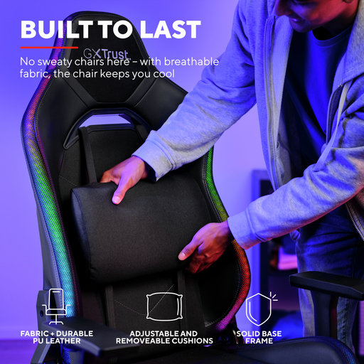 GXT719 RUYA RGB GAMING CHAIR BLACK UK
