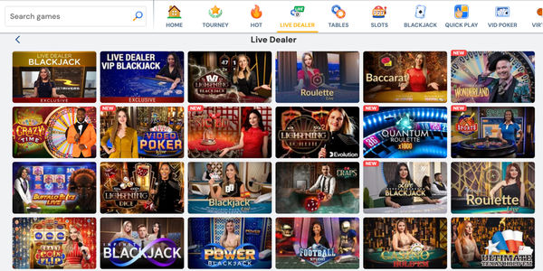 BetRivers Live Casino Games